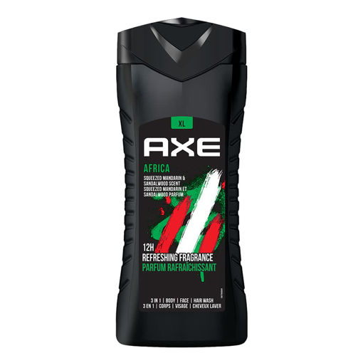 شامپو بدن سه کاره اکس آفریکا  Axe Africa 3 In 1 Body, Face & Hair Wash for Men