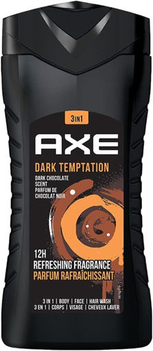 شامپو بدن سه کاره دارک اکس 400 میلی لیتر Axe Dark Temptation 12h Long Lasting Fragrance XL Body Wash