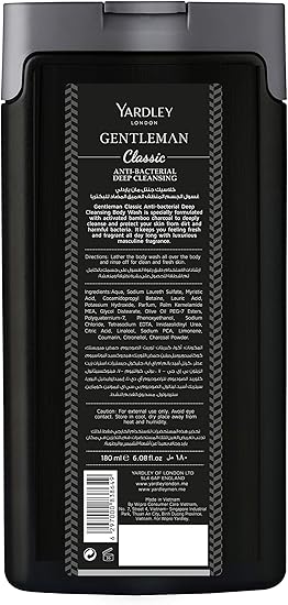 Yardley London Body Wash Gentleman Classic 180ml