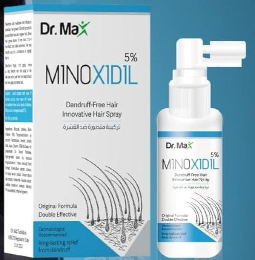 اسپری ضد شوره دکتر مکس Dr.Max MINOXIDIL 5% Dandruff-Free Hair Innovative Hair Spray