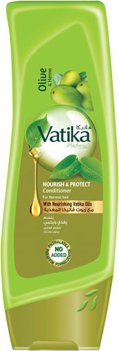 شامپو تقویت کننده روغن زیتون واتیکا Vatika Naturals Olive And Henna Nourish And Protect Shampoo