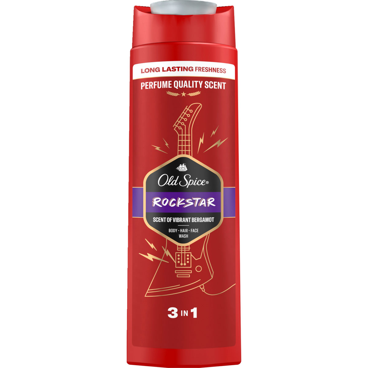  شامپو سر و بدن و صورت اولداسپایس مدل راک استار