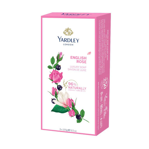 صابون گل رز یاردلی لندن Yardley English Rose Luxury Soap