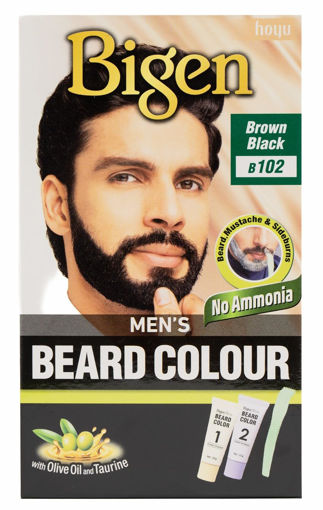 رنگ ریش و سبیل بیگن شماره B102 قهوه ای تیره BIGEN MEN'S BEARD COLOR 102 BROWN BLACK
