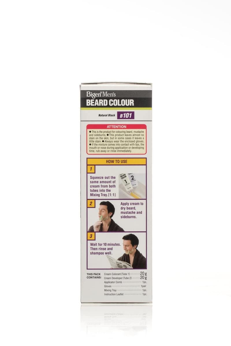 رنگ ریش و سبیل بیگن مشکی شماره101