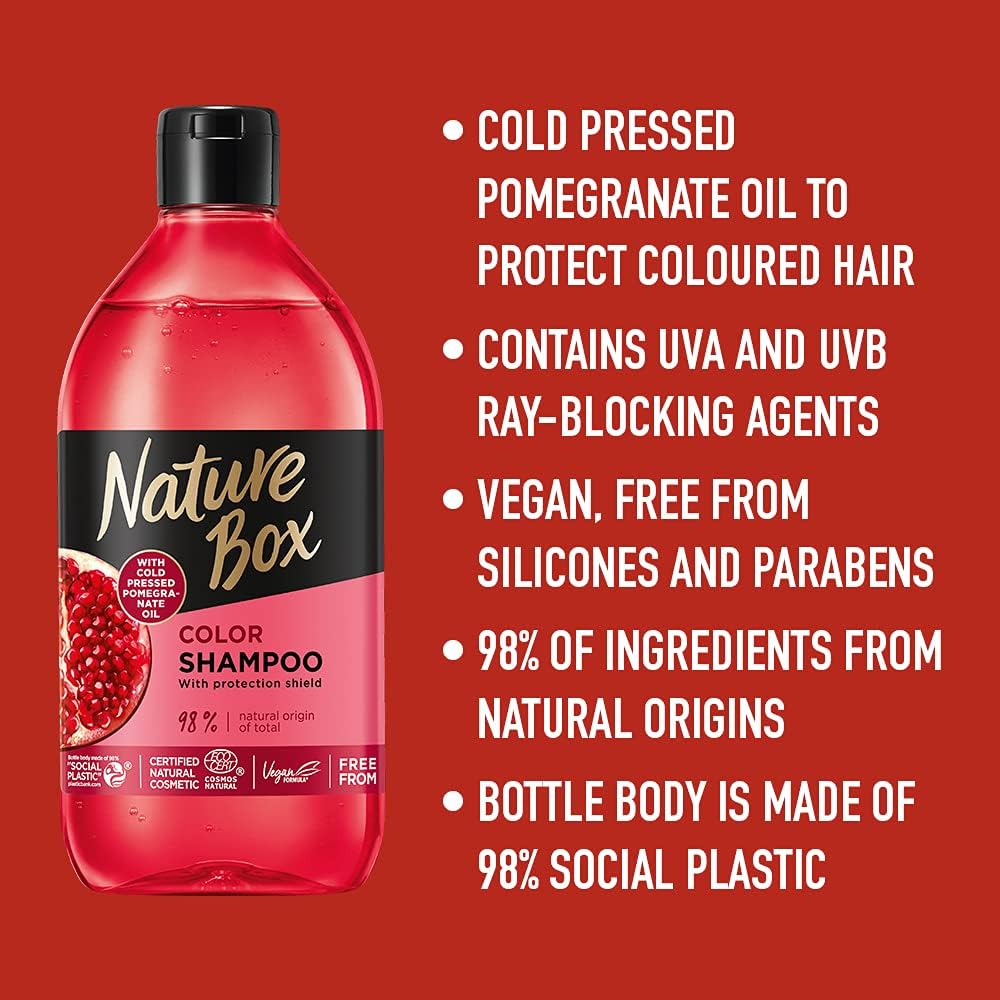 شامپو انار نیچر باکس مخصوص موهای رنگ شده