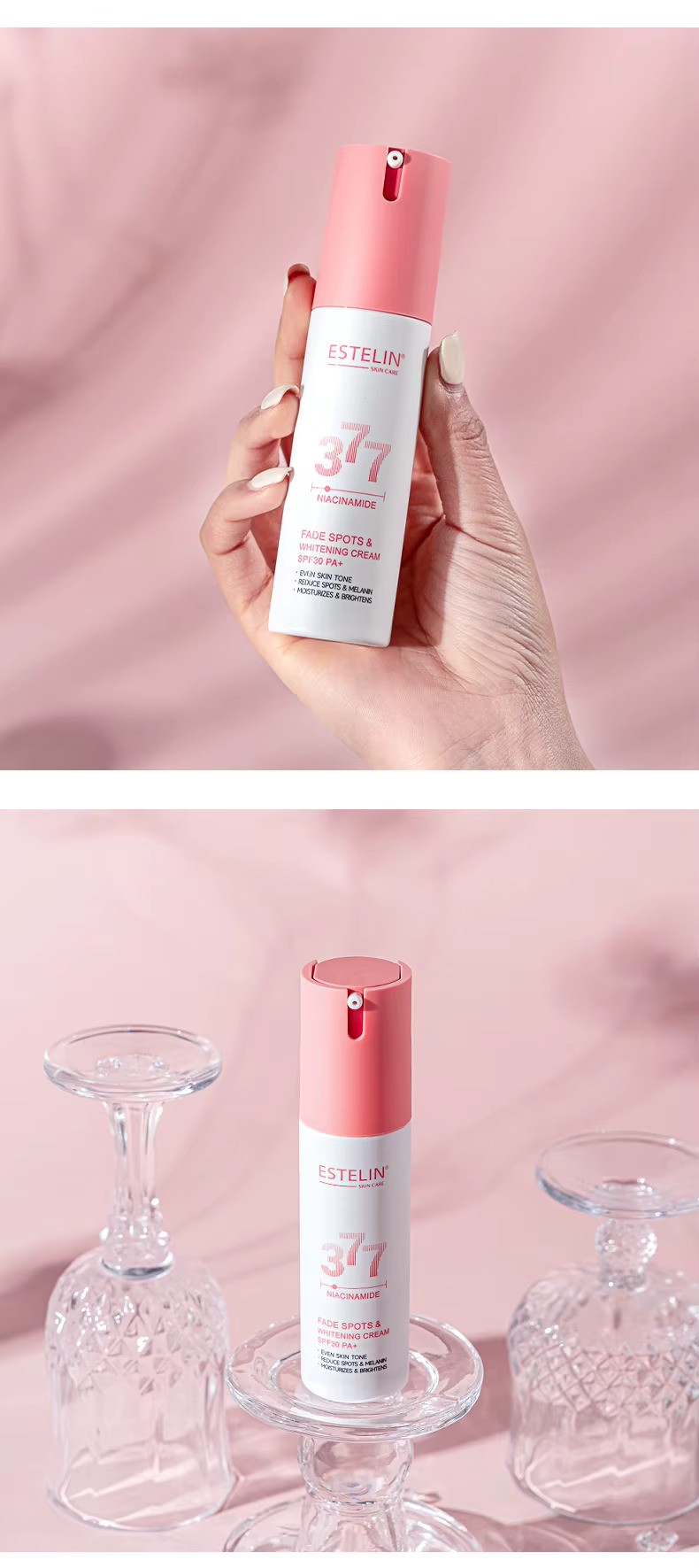 Estelin Niacinamide Fade Spots Whitening Cream Spf 30 