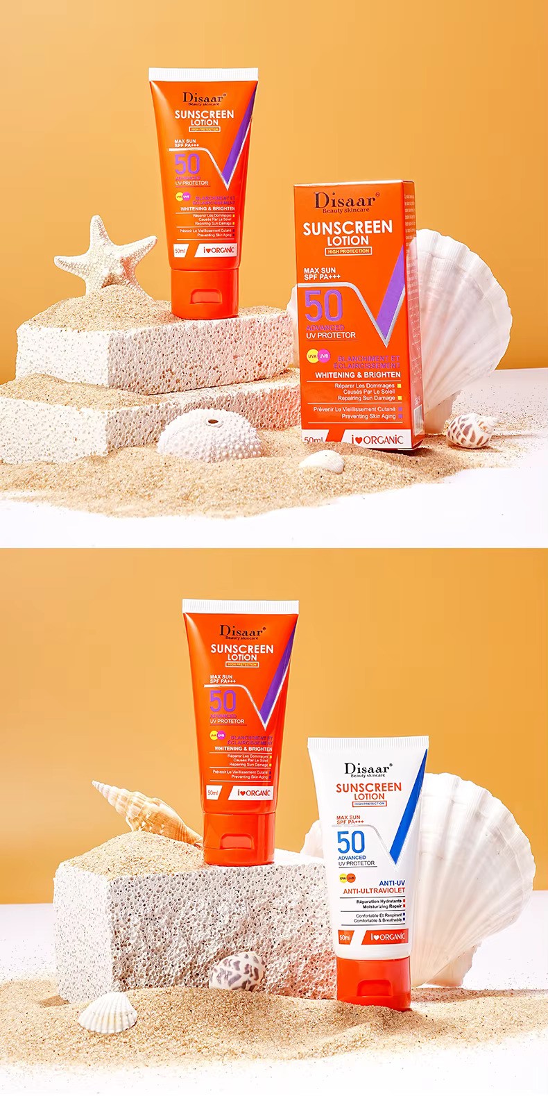 Disaar SPF 50 Organic Sunscreen Lotion