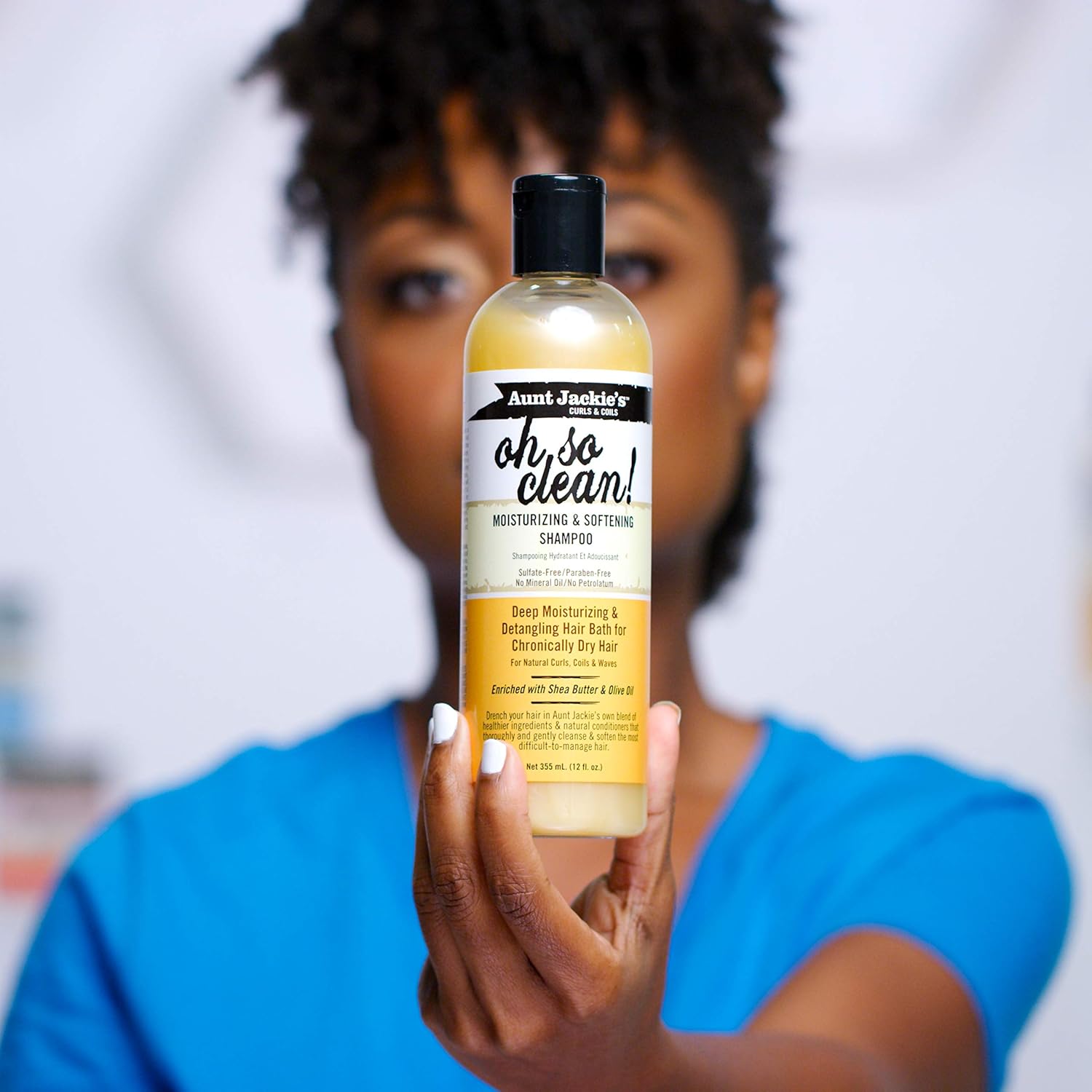 Aunt Jackies Curls and Coils Oh So Clean Moisturizing and Softening Shampoo