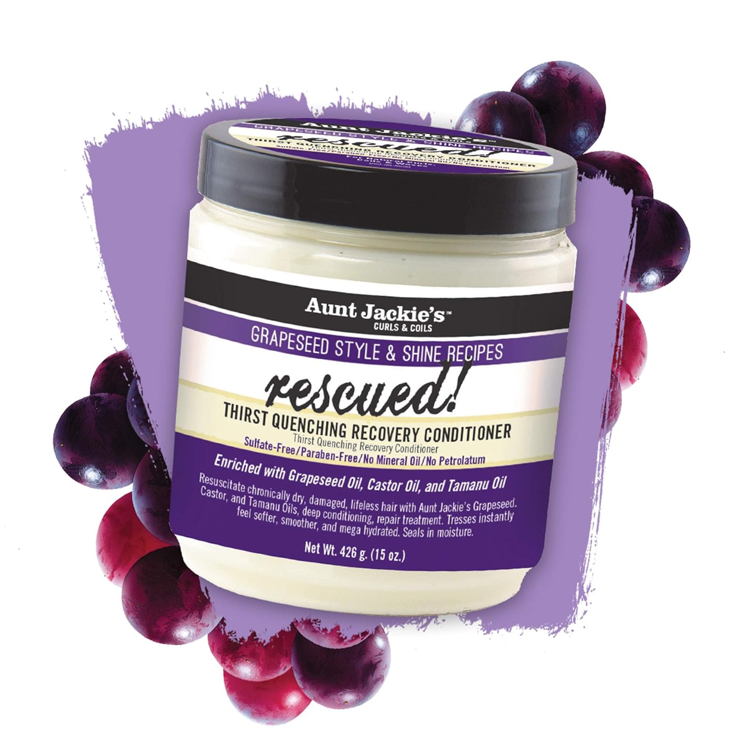 Aunt Jackie’s Curls & Coils Rescued Quenching Recovery Conditioner 
