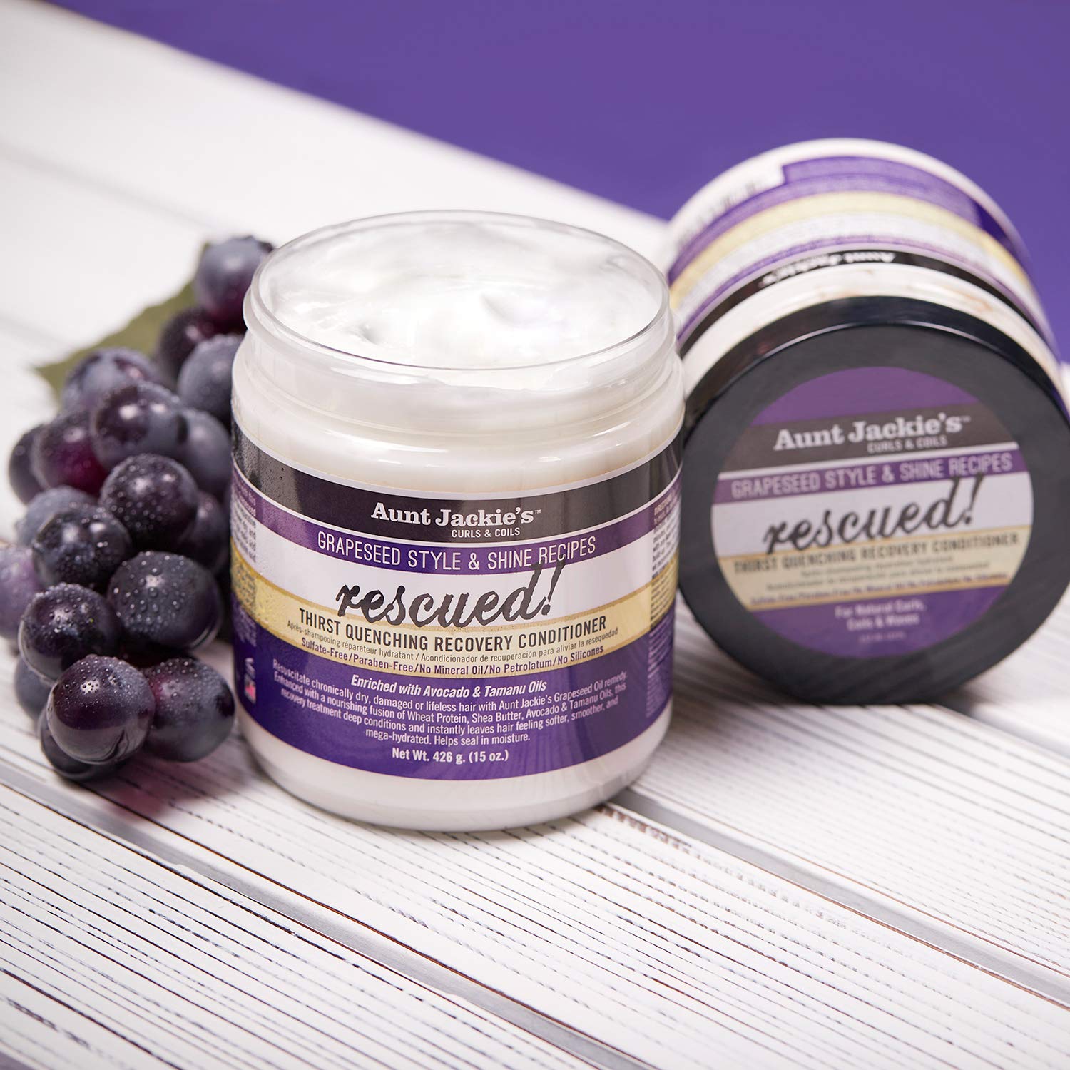 Aunt Jackie’s Curls & Coils Rescued Quenching Recovery Conditioner 