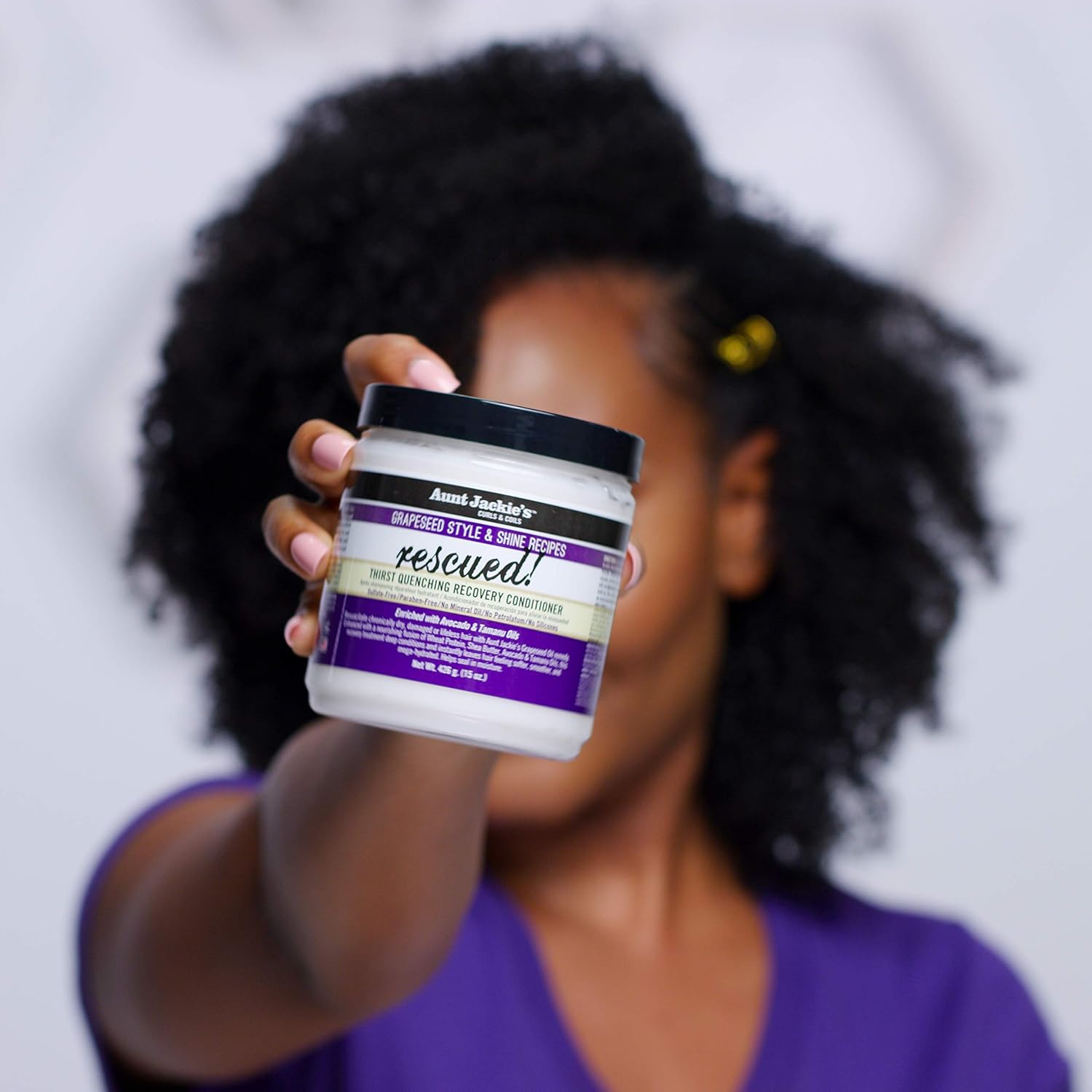 Aunt Jackie’s Curls & Coils Rescued Quenching Recovery Conditioner 