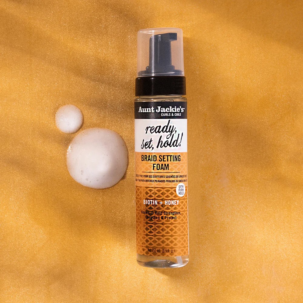 فوم استایل قوی عسل و بیوتین موی فر آنت جکیز