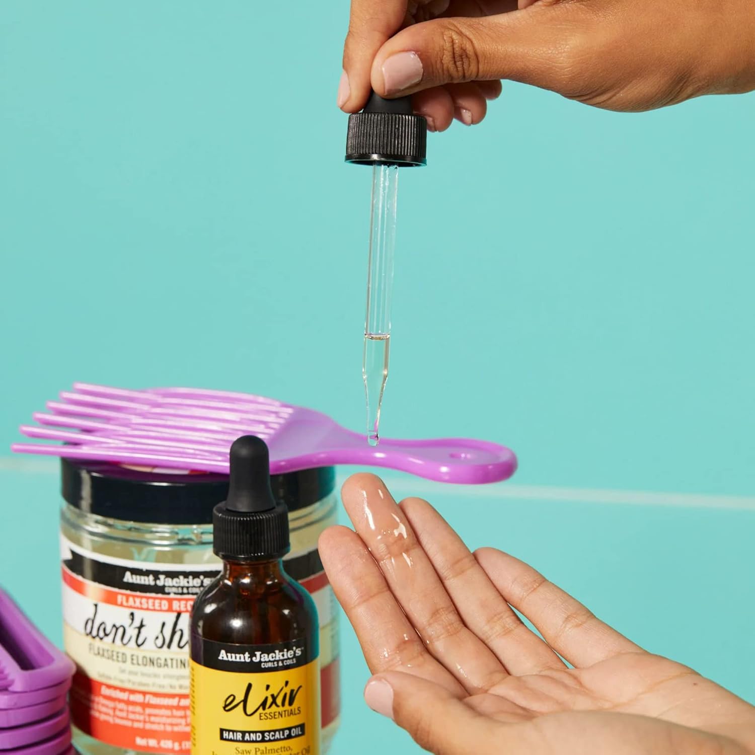 Aunt Jackie’s Elixir Essentials Hair & Scalp Oil Saw Palmetto