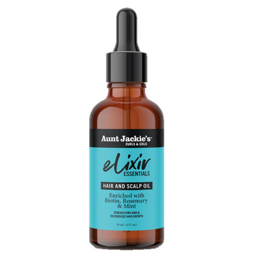 روغن الکسیر مو و کف سر ضد ریزش و رشد مجدد آنت جکیز Aunt Jackies Elixir Essentials Biotin & Rosemary Hair & Scalp Oil 59ml