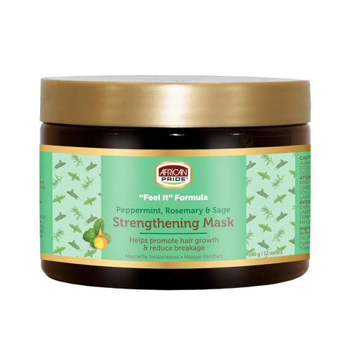 ماسک داخل حمام تقویت کننده و استحکام بخش رزماری آفریکن پراید African Pride Feel It Formula Hair Strengthening Mask