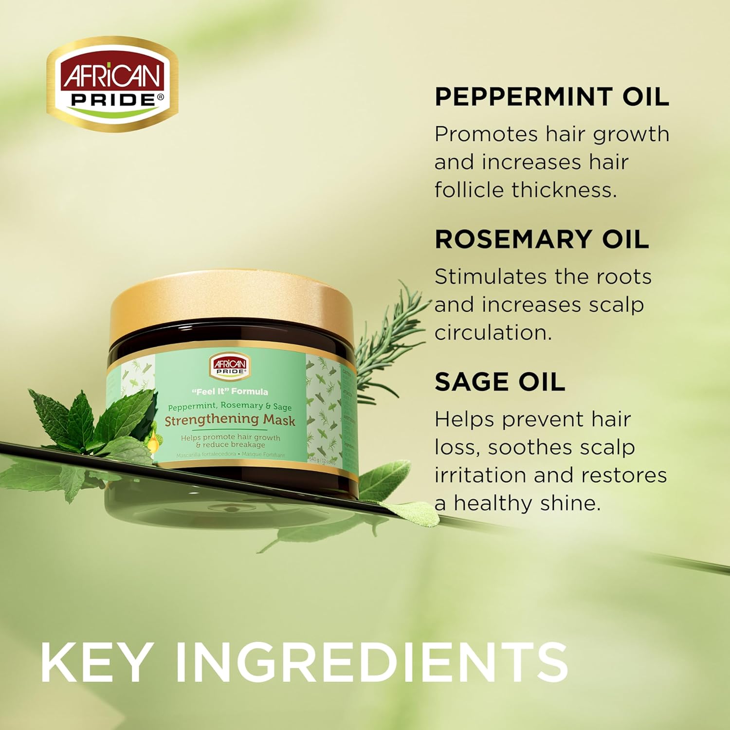 ماسک داخل حمام تقویت کننده و استحکام بخش رزماری آفریکن پراید