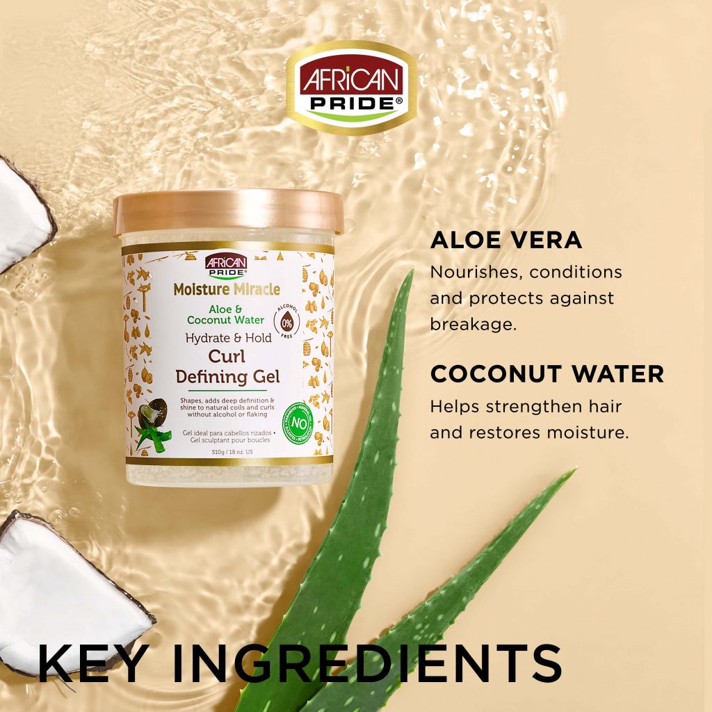 ژل استایلینگ آلوئه ورا و آب نارگیل افریکن پراید