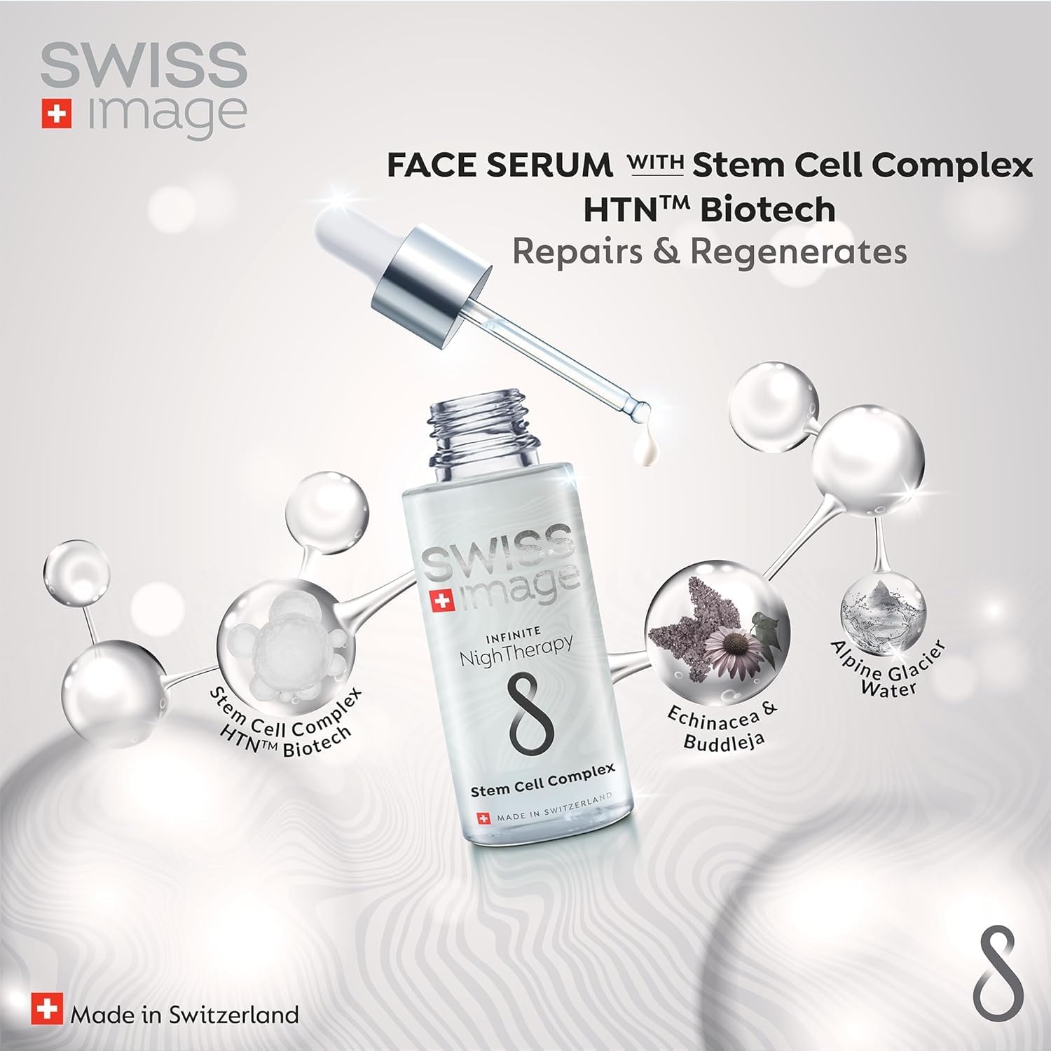 سرم نایت‌ تراپی جوانساز و ترمیم کننده پوست سوئیس ایمیج