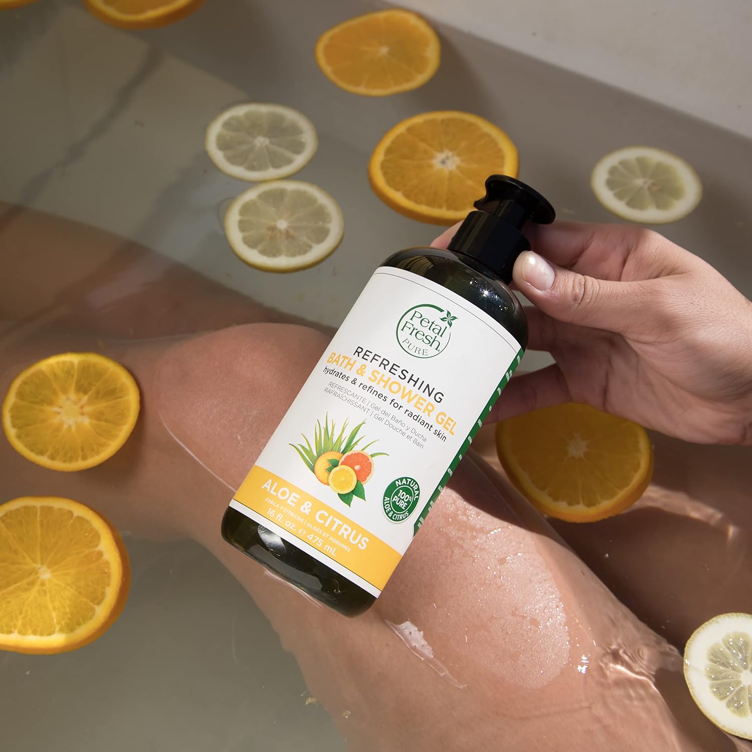 شاور ژل آبرسان پتال فرش حاوی آلوورا و مرکبات