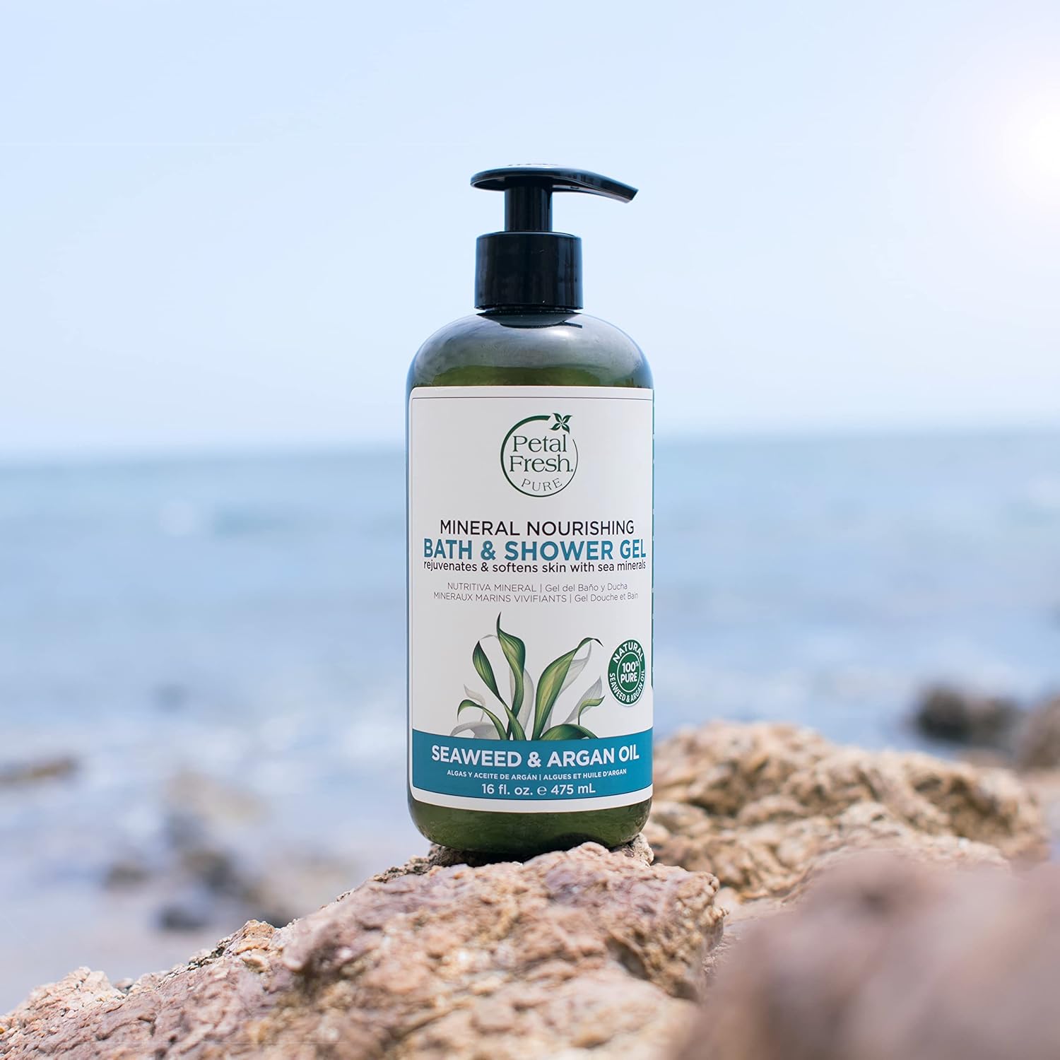 Petal Fresh Pure Nourishing Seaweed & Argan Oil Bath & Shower Gel - 475 m