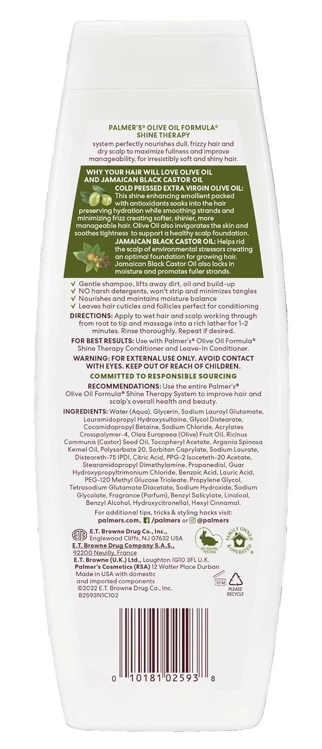 شامپو درخشان کننده و حجم دهنده زيتون پالمرز