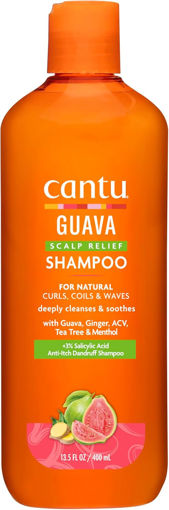 شامپو ضد شوره درماني مو فر کنتو Cantu Guava & Ginger Anti-Dandruff Shampoo