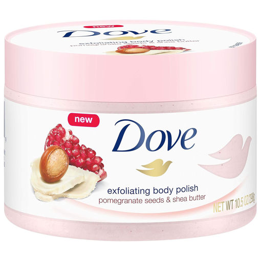 اسکراب بدن انار و شی باتر داو Dove Exfoliating Body Polish Scrub For Silky, Soft Skin Pomegranate & Shea Butter Body