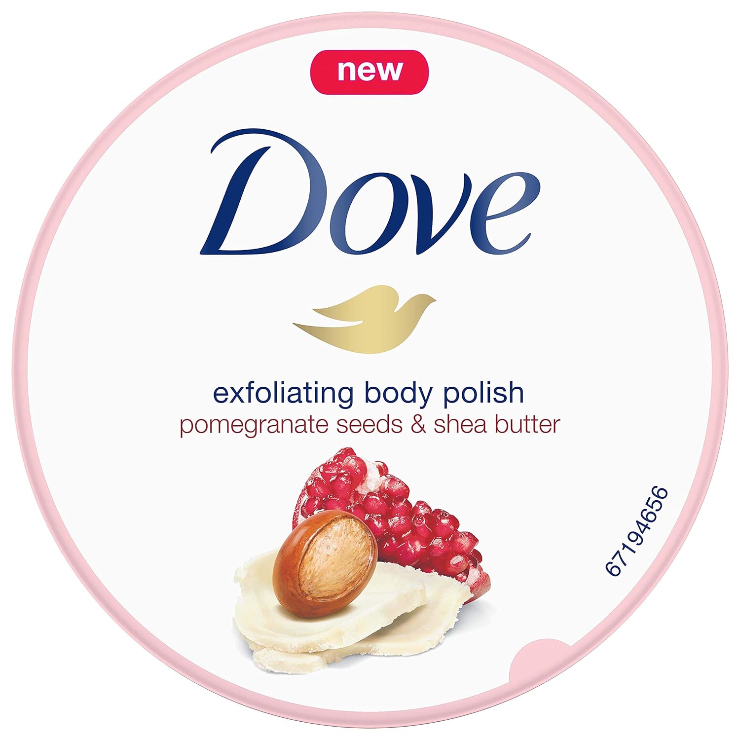 Dove Exfoliating Body Polish Scrub For Silky, Soft Skin Pomegranate & Shea Butter Body