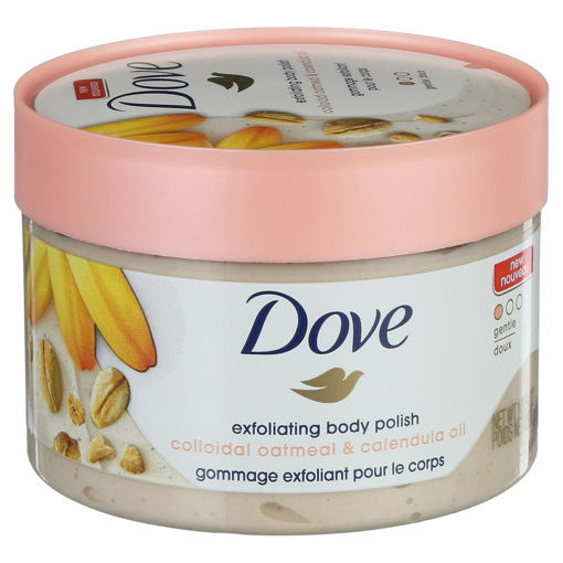 اسکراب بدن روغن کالندورا داو Dove Exfoliating Body Polish Colloidal Oatmeal and Calendula Oil Body