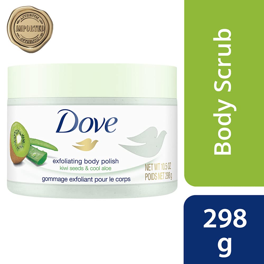 Dove Body Polish Exfoliating Scrub, Kiwi Seeds and Aloe Vera