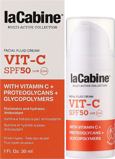 ضد آفتاب ویتامین سی لاکابین La Cabine Vit-C SPF50 Fluid Facial Cream