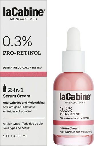 سرم رتینول  خالص 3% لاکابین ضد چین و چروک La Cabine Monoactives 0.3% Pro Retinol Serum Cream