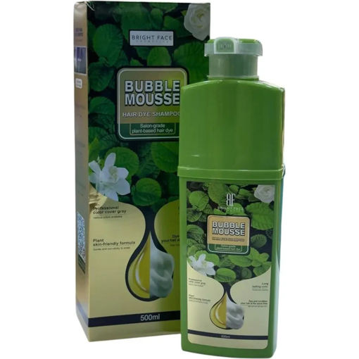 شامپو رنگ مشکی بابل موس حجم 500 میلی لیتر Foam Hair Dye – 500ml Bubble Mousse Shampoo