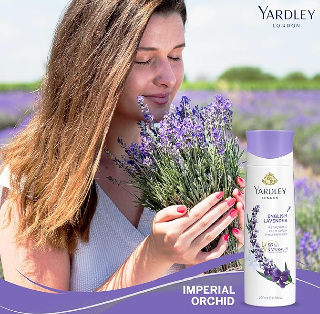 اسپری خوشبوکننده بدن لاوندر انگلیسی یاردلی