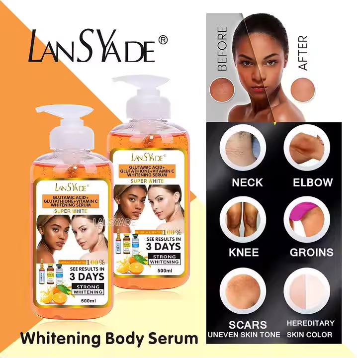 سرم روشن کننده تخصصی بدن آلفا هیدروکسی و ویتامین سی لانسید